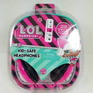 LOL Surprise Kid Safe Headphones Pink Girls  Music great for travel